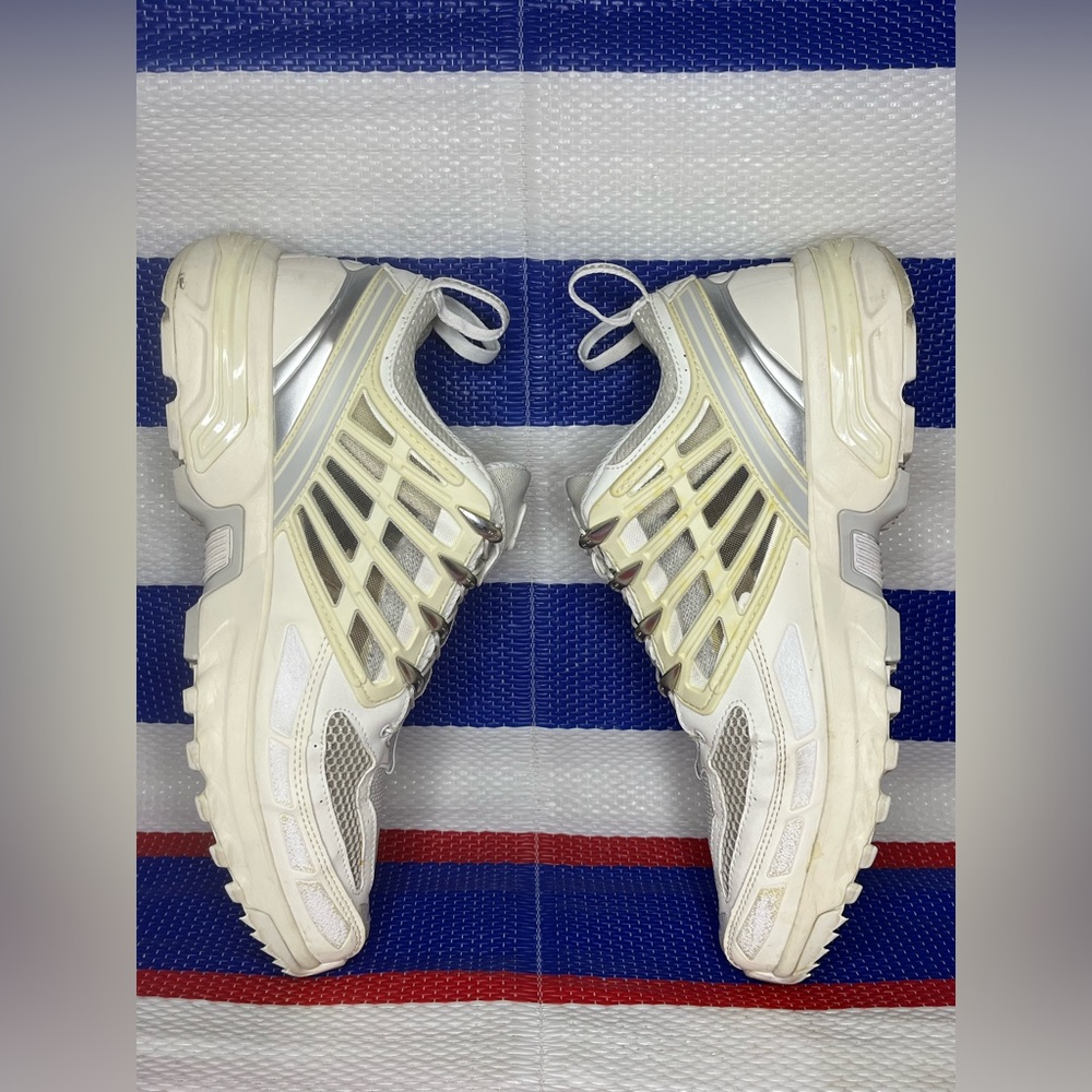 SALOMON ACS Pro Advanced Outdoor Plein Air Sneakers White/Vanilla Ice/Lunar Rock - Picture 11 of 13